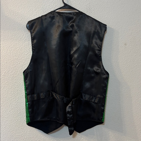 VTG JC Green Sequin Vest - Picture 5 of 6
